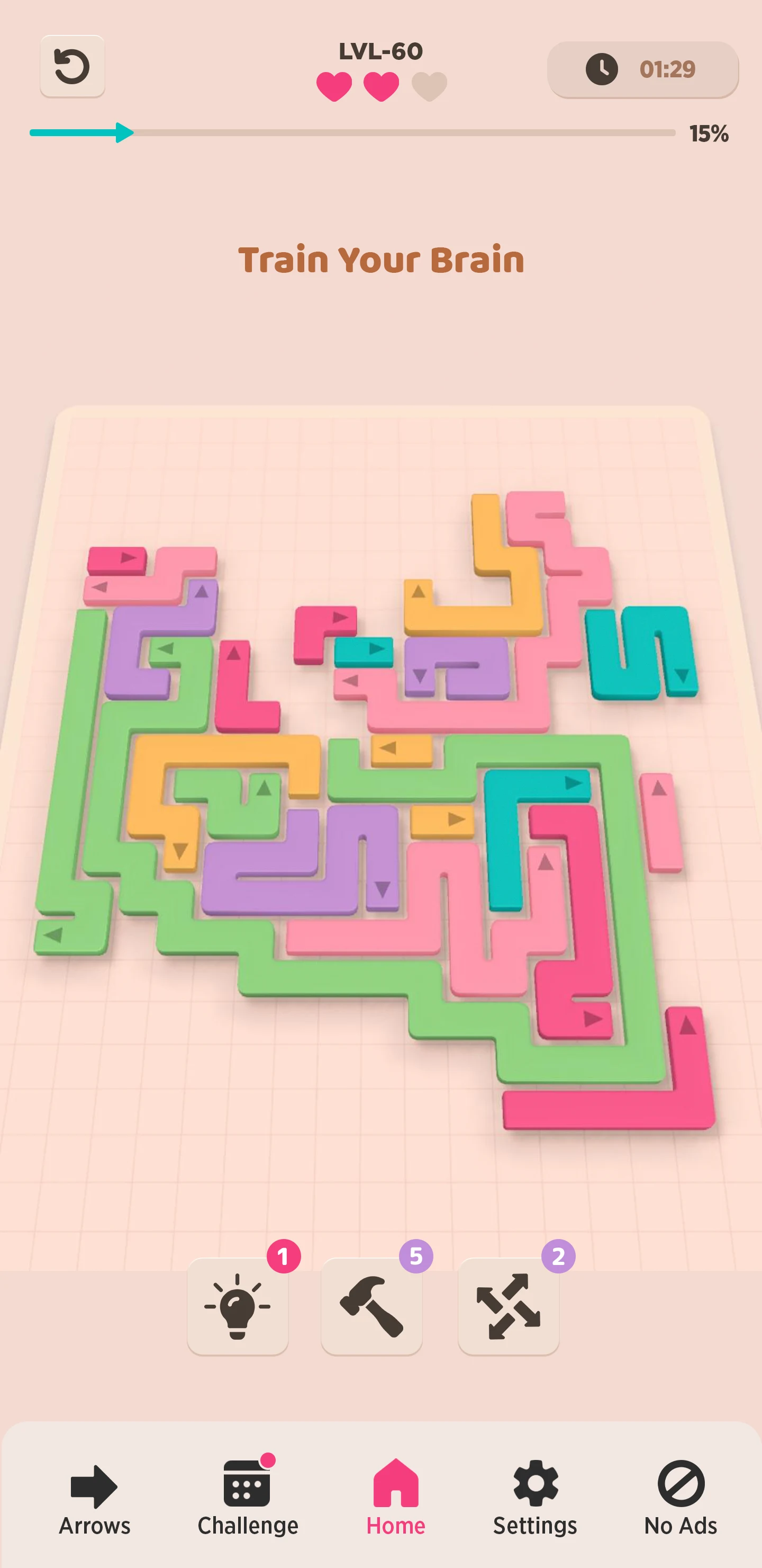 Easy Tap: 3D Arrow Puzzle Game screenshot