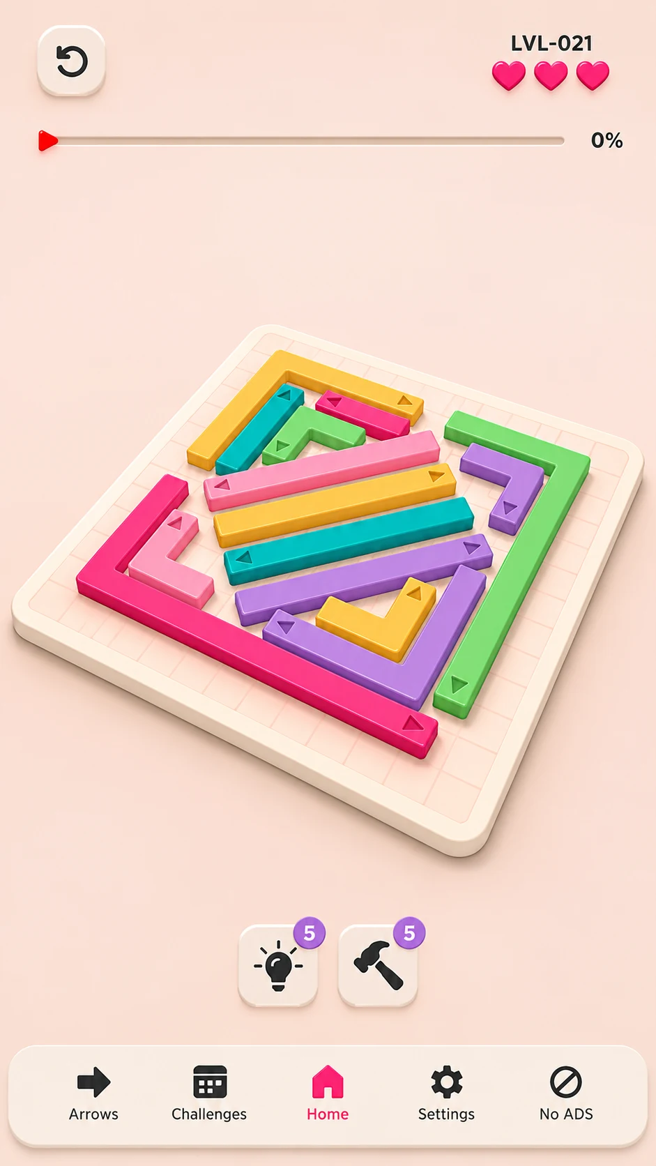 Easy Tap: 3D Arrow Puzzle Game screenshot