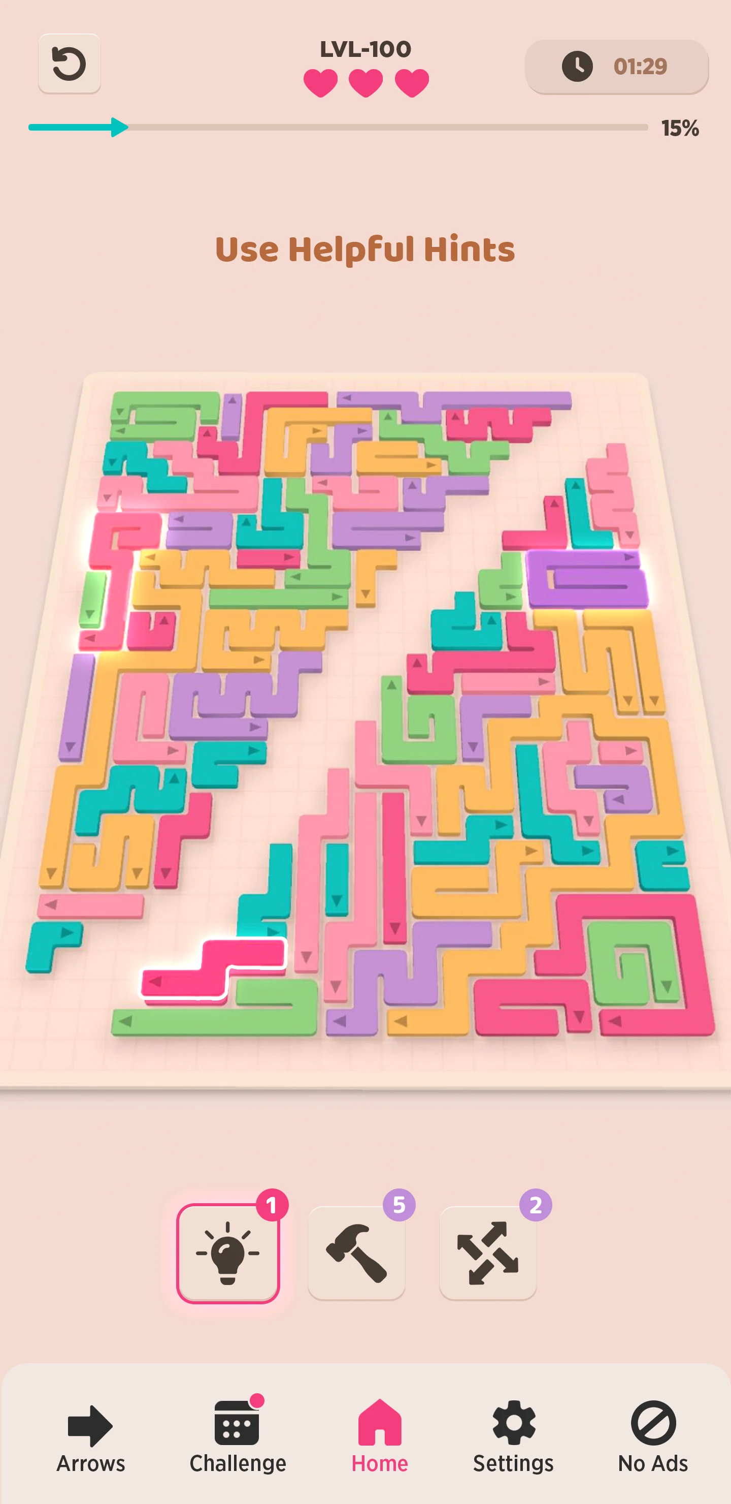 Easy Tap: 3D Arrow Puzzle Game screenshot