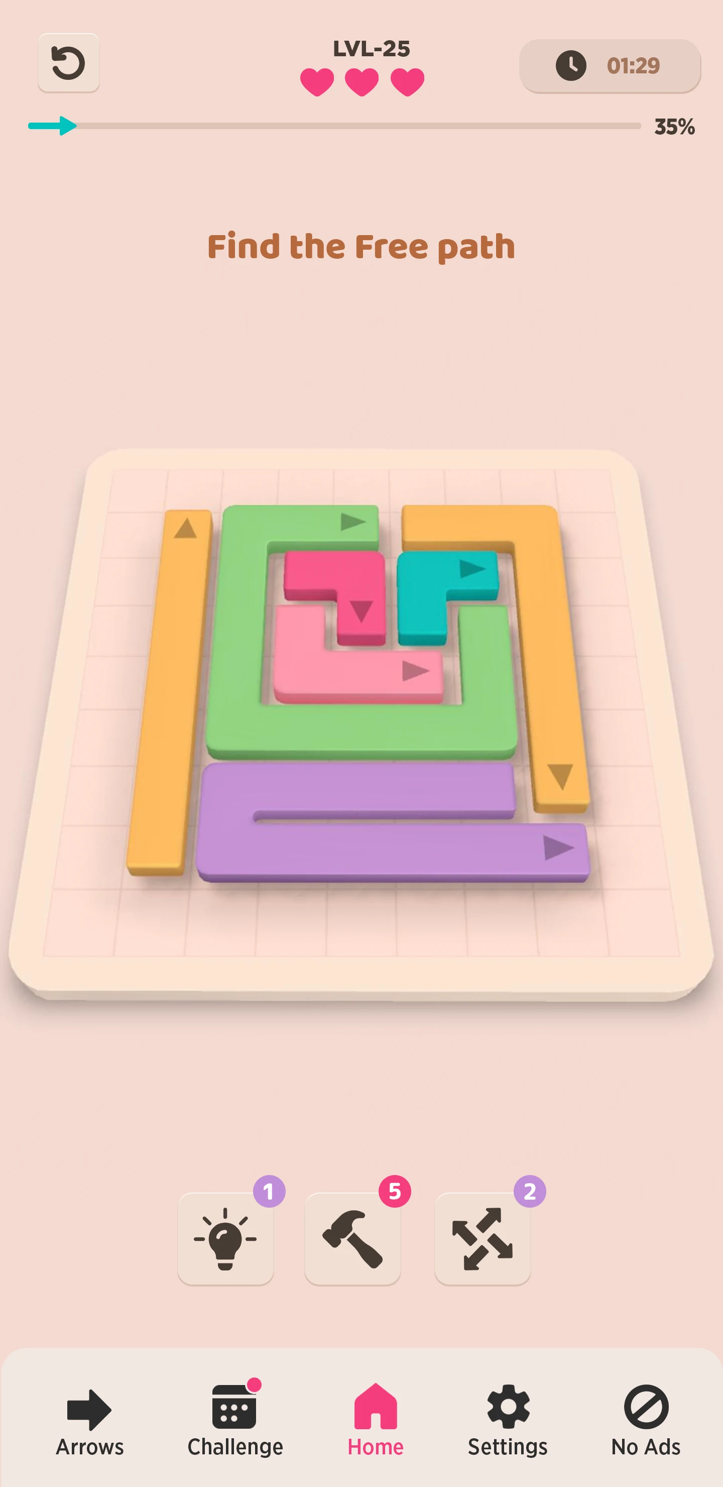 Easy Tap: 3D Arrow Puzzle Game screenshot
